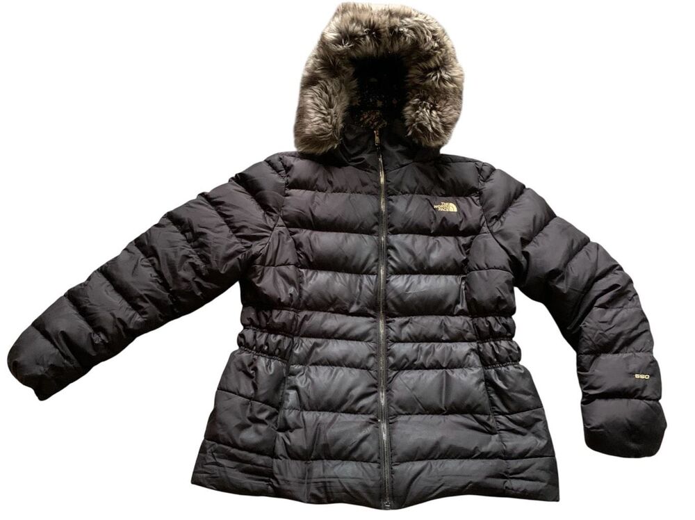 The North Face Gotham II 550 Down black hooded Puffer JACKET COAT sz XL